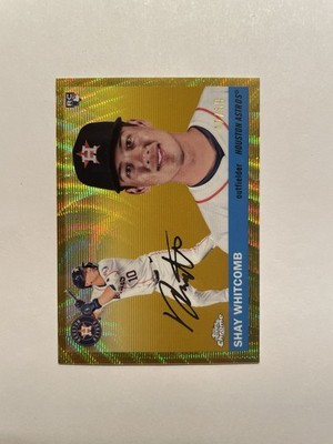 2025 Topps Chrome Platinum - #281 Shay Whitcomb - Gold Wave Refractors #/50 (RC)