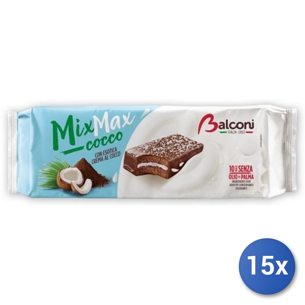 15X Multipack Balconi Mix Max Coconut Gr 350