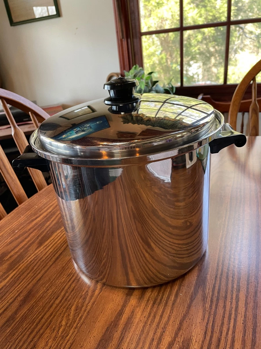 Poêle Vintage Saladmaster 11 Avec Gobelets Pour œufs Pochés, Inox Lourd, USA