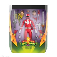Super7 MMPR Wave 2 Ultimate RED RANGER Figur (Mighty Morphin Power Rangers)