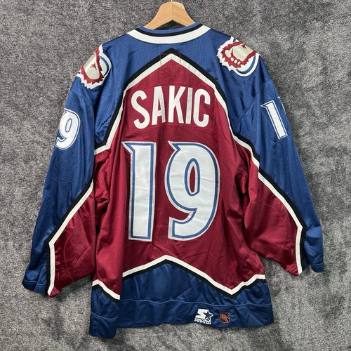 Colorado Avalanche Joe Sakic Center Ice Starter Trikot Gr. 52 - R Vintage NHL