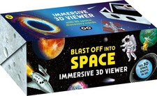 Blast Off Into Space: Immersive 3D Viewer by David Hawcock Cards Book