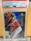 Shohei Ohtani 2018 BOWMAN PLATINUM WITH GLOVE-SKY BLUE ROOKIE CARD PSA 10 POP 30
