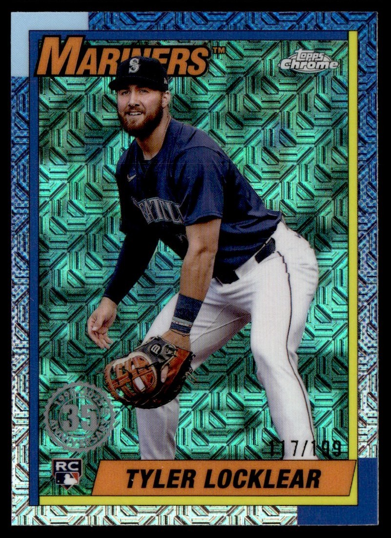 2025 Topps Chrome Silver Pack Aqua Tyler Locklear RC 117/199 #T90C-64
