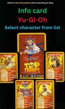 Info card Yu-Gi-Oh – Select character from list – AB49