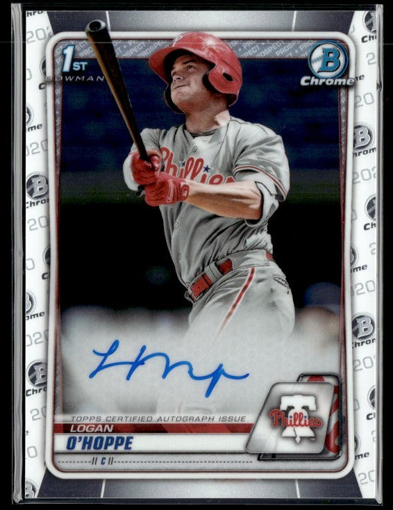 2020 Bowman #CPA-LOH Logan O’Hoppe 1st Bowman Chrome Auto Angels
