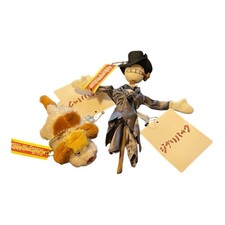 2set New Ghibli Park Limited Howl's Moving Castle Cab Kabu Hin Plush Keychain