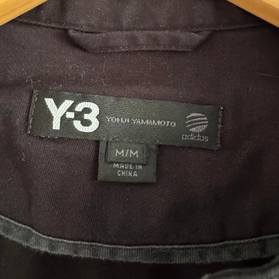 Chaqueta de moto de lona negra Adidas Y-3 Yohji Yamamoto talla mediana Foto 4 de 4