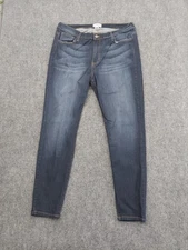 Judy Blue Jeans Womens 1XL Blue Dark Wash Fade Jeggings Skinny Stretch Denim