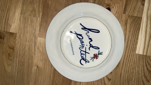 Anthropologie Blue Floral Salad Plates 8 3/8" Replacement - Picture 2 of 4