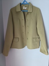 Pendleton Womens Jacket Sz Medium Sage Green 100 Merino Wool Holiday Career