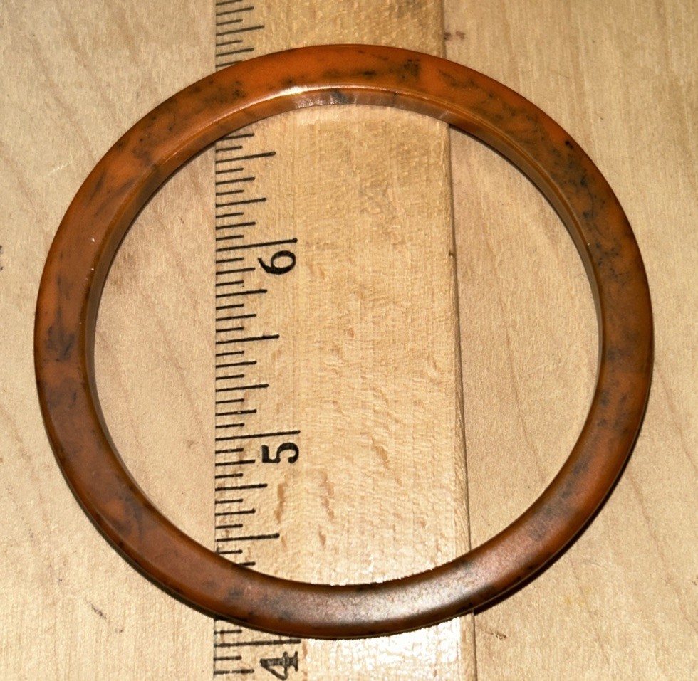 5 Vtg Tested Bakelite Thin Stackable Bangles Gree… - image 17