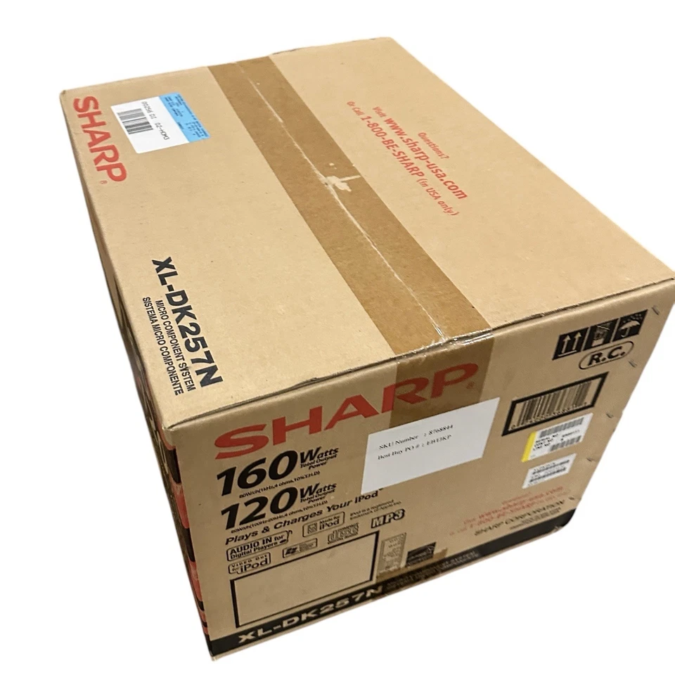 NEW SEALED - Sharp XL-DK257N Micro Component Stereo System CD Radio iPod Dock - Image 4 of 4