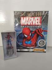 SCACCHI MARVEL N° 1 SPIDER-MAN IN BLISTER STATUETTA FASCICOLO POSTER PIANO OPERA