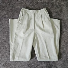 Leather Trousers Women 0 High Waist Pleated Vintage 80s 90s