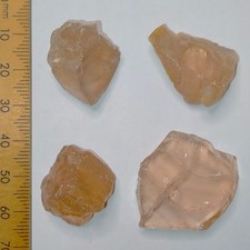 Sherry Topaz rough crystals natural orange gemstones lot Khoroshiv Ukraine 205ct