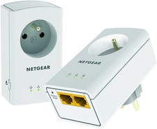 Kit 2 CPL Netgear Powerline 500, 2 adaptateurs avec prise, AV500