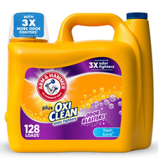 ARM & HAMMER Plus OxiClean Odor Blasters Fresh Burst Detergent 166.5 Oz 128 Load 0.10 per gallon
