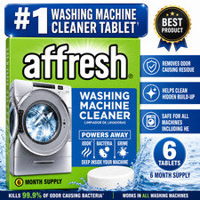Affresh Washing Machine Cleaner Tablets 6 Ct Deep Clean Odor Grime Remover