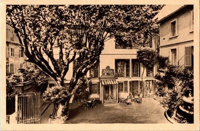 Vintage Hotel d'Europe Avignon France Antique Sepia Postcard