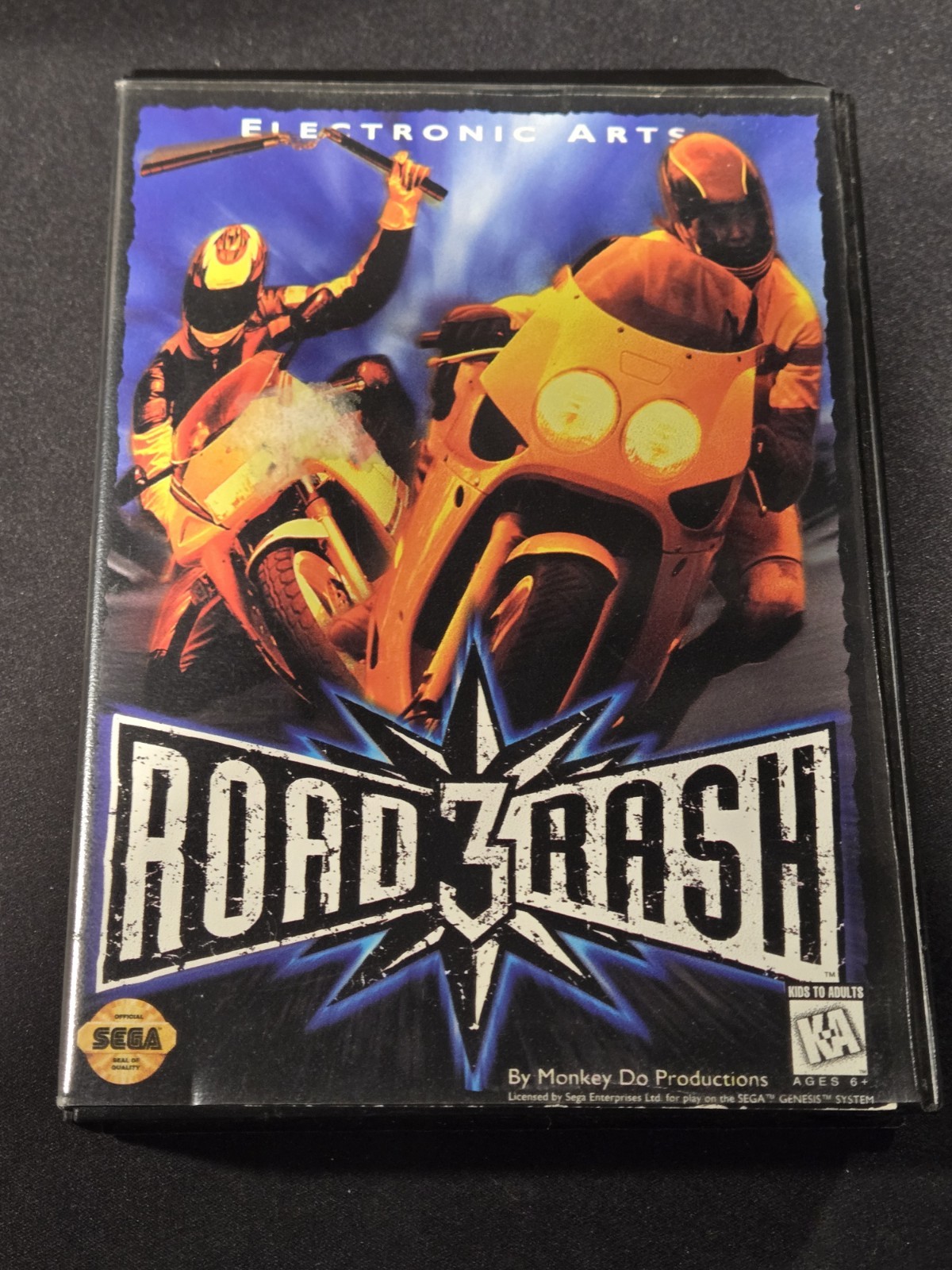 RoadRash3SegaGenesisCIBTestedWorking