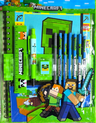 Minecraft Schreibwaren Set Geschenk Schreibset für Kinder Schule Fanartikel