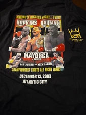 Hopkins Rahman Judah Mayorga Hopkins Deadstock Shirt Boxing Atlantic City 2003