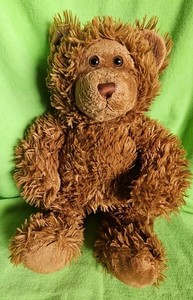 Build A Bear 16” Teddy Brown Shaggy Plush Stuffed Animal Toy. Also Talking