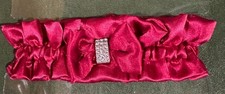 Red Satin Rhinestoned Garter NEW SALE 