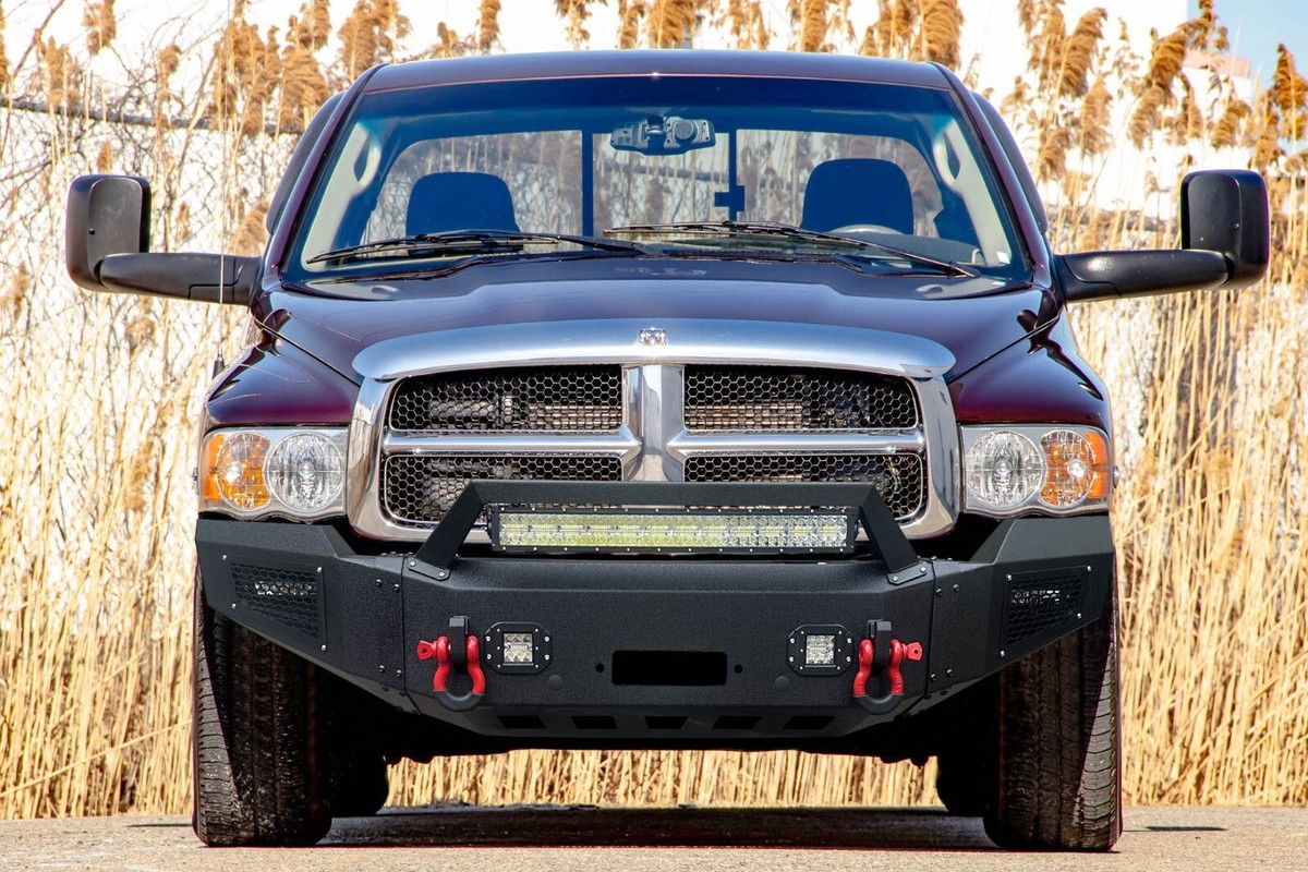 Vijay For 2003-2005 Dodge Ram 2500/3500 Steel Front Bumper W/Winch