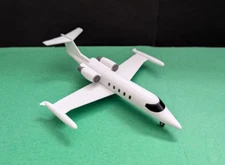 HO 1:87 scale Lear Jet 35 Microsoft Flight Simulator business jet w stand