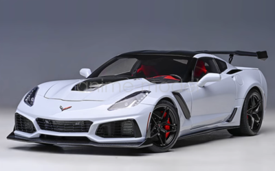 For AUTOart 1:18 Scale Gray CORVETTE C7 ZR1 Racing Sports Diecast
