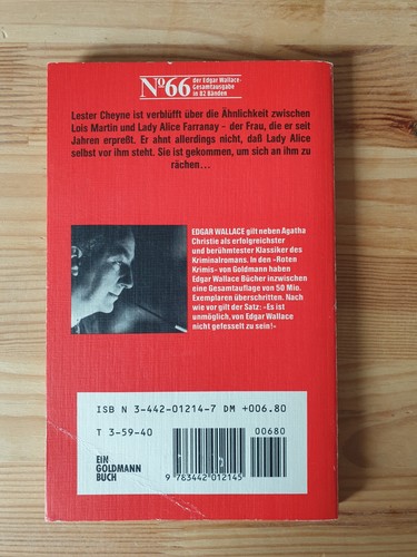 Book Rote Krimi - Edgar Wallace - Der Sentimentale Mr. Simpson - German/Deutsch - Picture 2 of 2