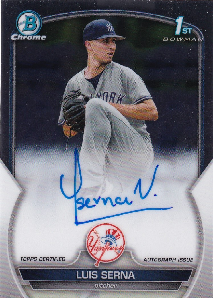2023 Topps Bowman 1st Chrome, Autograph Luis Serna #CPA-LS
