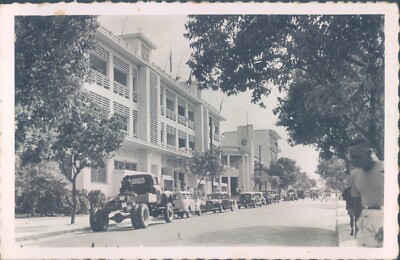 IVORY COAST Abidjan Rue du commerce RPPC 1950s 