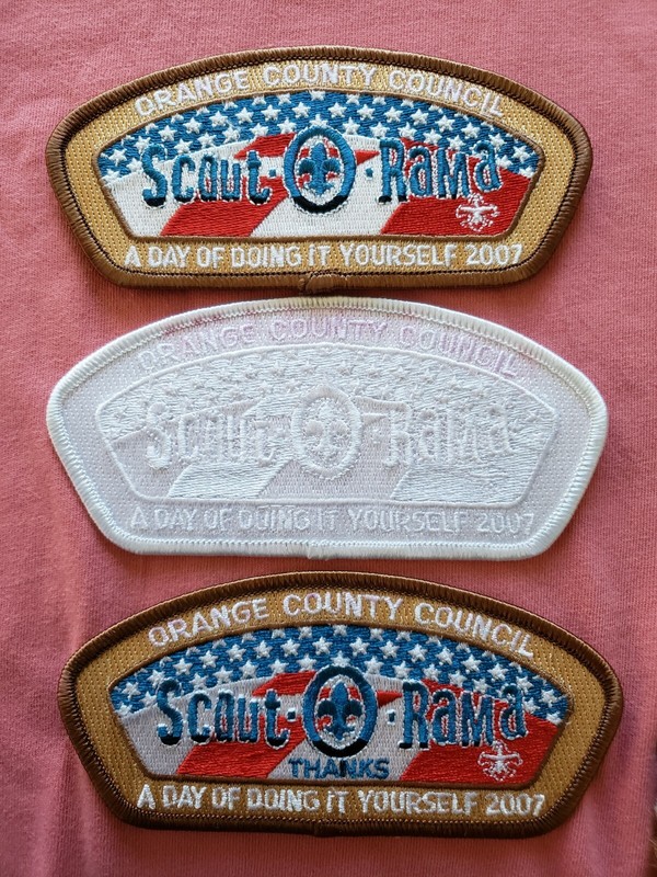 CSP Orange County Council SA-174/175/176 Scout-O-Rama 2007 set ($300-$360 value)