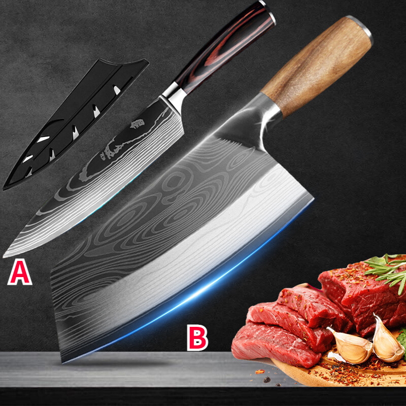 Küchenmesser Japan Handgeschmiedet Ausbeinmesser Hackmesser Scharf Kochmesser DE