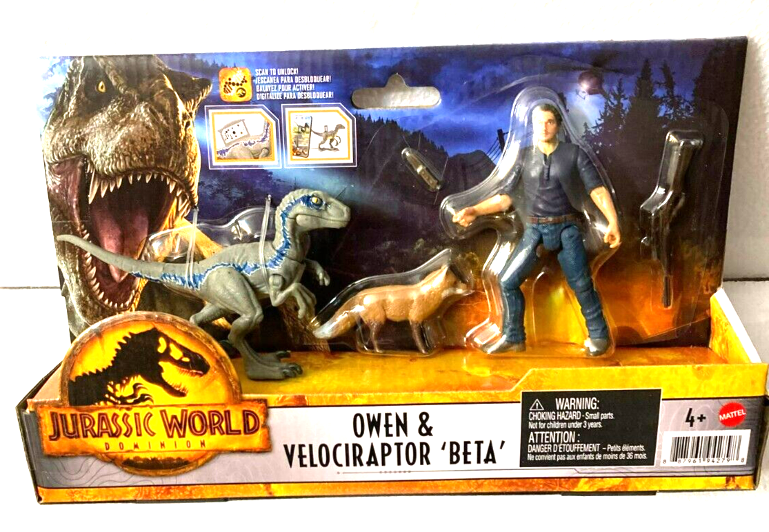 その他 Jurassic World Owen & Velociraptor Beta Jurassic World Dominion OWEN & VELOCIRAPTOR BETA FIGURE SET