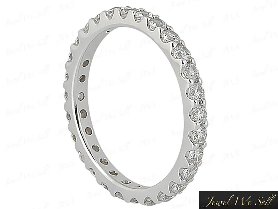 Genuine .45Ct Round Brilliant Cut Diamond Stackable Eternity Ring 14K Gold G SI1 - Image 2 of 2