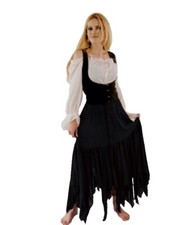 Gothic Mittelalter Hexe Hexenrock Zipfelrock Zipfel Rock 36 38 40 42 Neu