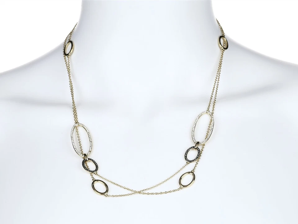 Collar Estación Judith Jack 131651 Oro Marcasita y Cristal Foto 3 de 4