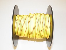100 FOOT SPOOL 18 GAUGE GXL HI TEMP WIRE YELLOW / RED STRIPE AUTOMOTIVE  FEET