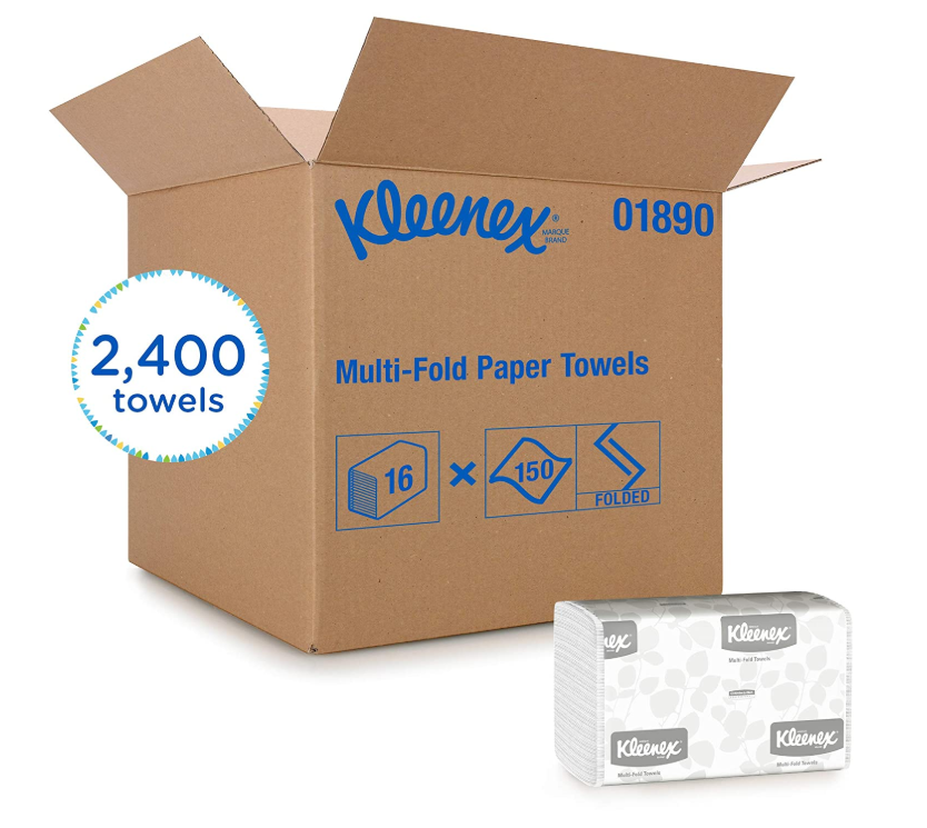 Kleenex Paper Hand Towels Bulk Commercial Folded Bathroom Guest For