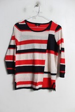 M Co Womens Block Striped Knitted Top Multi - Size 8 M18 