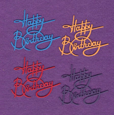HAPPY BIRTHDAY 28 die cuts scrapbook cards