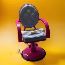 ❤️ Rare American Girl Truly Me Beauty Hair Salon Chair Pink Purple