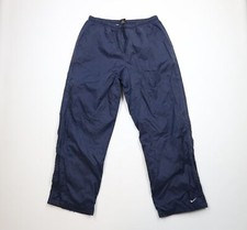 Vintage 90s Y2K Nike Mens XL Faded Lined Travis Scott Mini Swoosh Wide Leg Pants