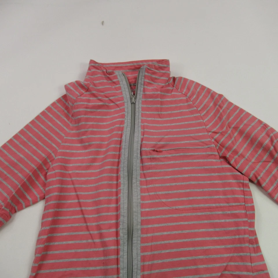 Camisa Woolrich Mujer Mediana Manga 3/4 Botón Frontal Rayas Informal Foto 2 de 4