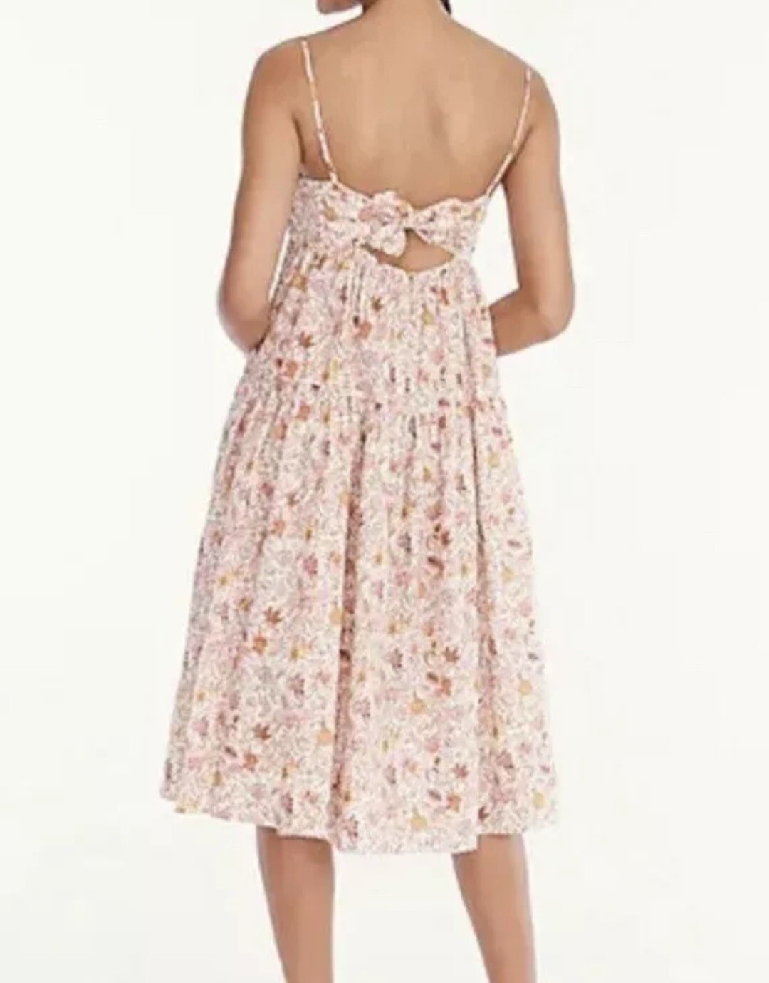 J.Crew Tiered Cotton Midi Dress Liberty Garden of Life Fabric Floral Women's 2