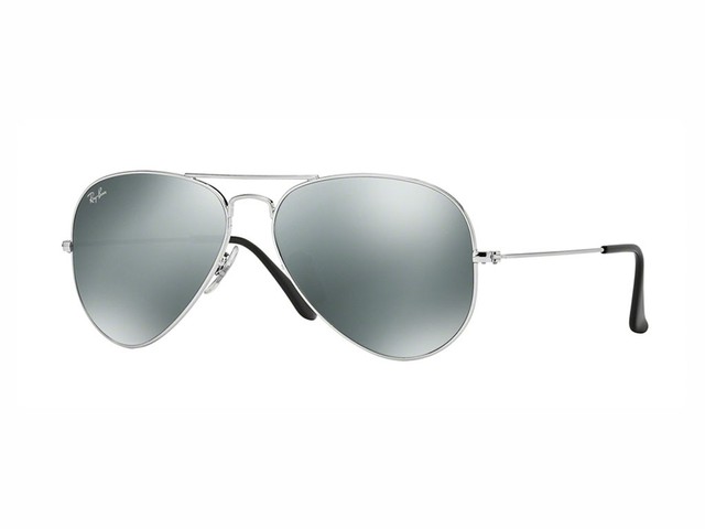 Ray-Ban Sunglasses Aviator 3025 W3277 Silver Grey Mirror Medium 58mm for  sale online | eBay